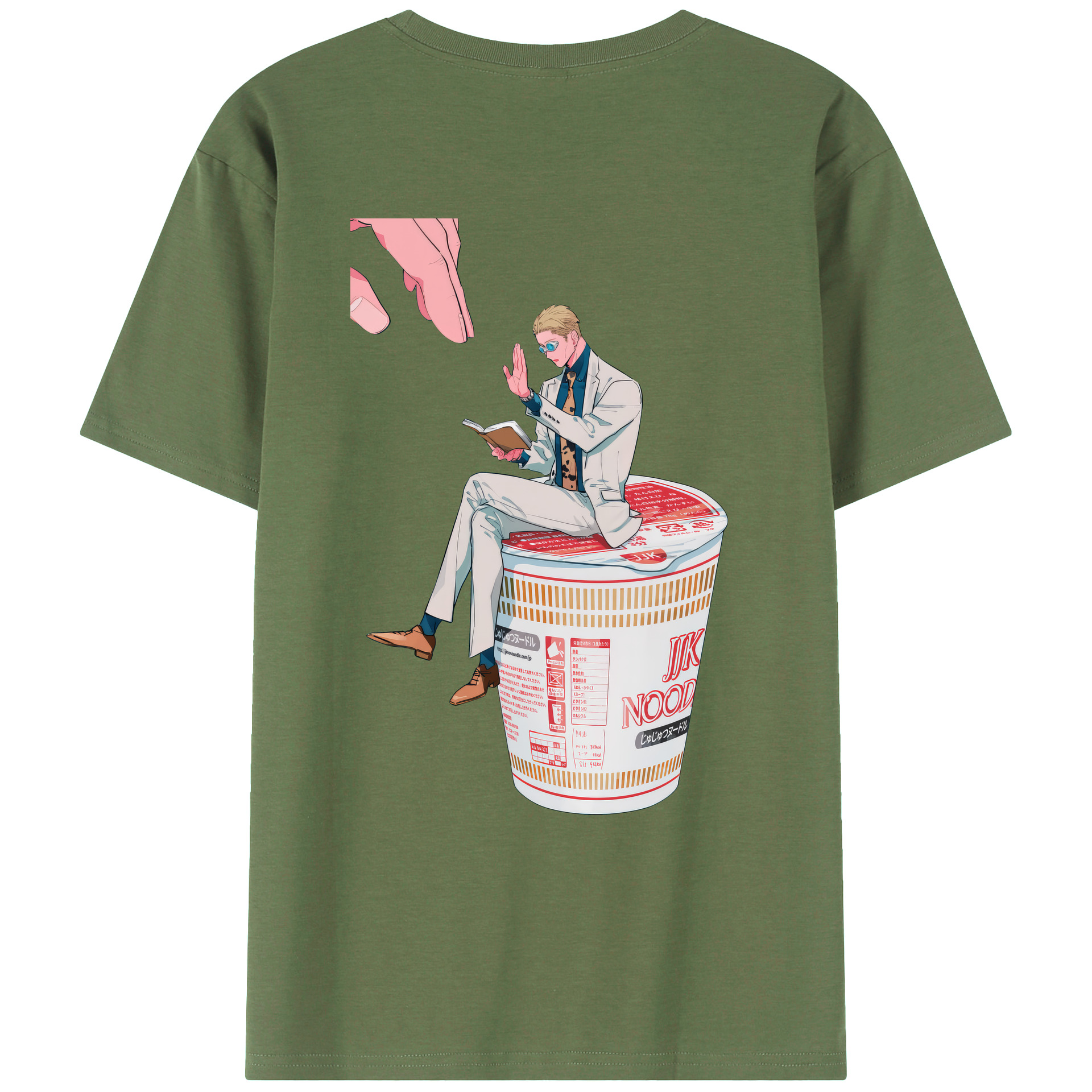 （画像用） 呪術廻戦 Jujutsu Kaisen 綿100％ メンズ半袖Tシャツ（バックプリント） 通気性